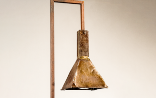 Designer indoor or outdoor lamp called Small Funnel side view