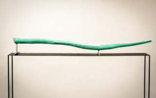 unique designer Trivet or bowl in turquoise