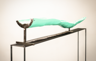 unique designer Trivet or bowl in turquoise