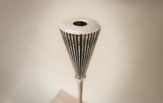 Unique Candleholder Pair in Hexagon Shape