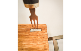 Unique Service Plateau with fork, looking like a crab