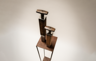 Unperfcet Design Candleholders called Butler's Glow unique Pair