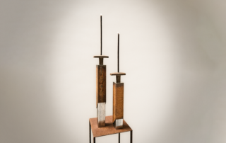 Unperfcet Design Candleholders called Butler's Glow unique Pair