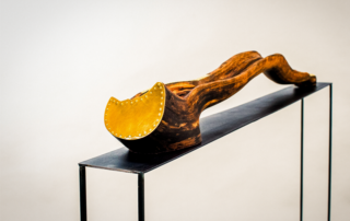 Trivet or Bowl out of wood called The Leg