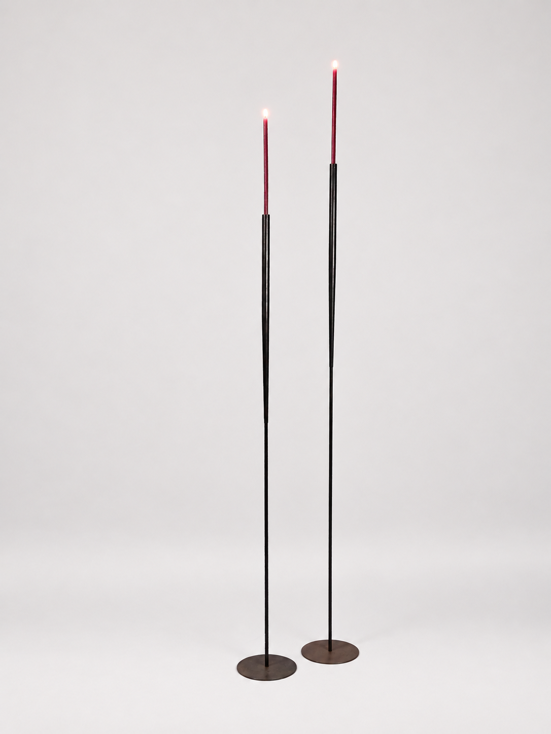 Cranes Candleholders black oxydised by Unperfect Design