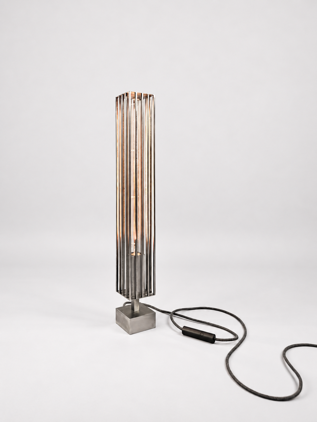 VogelFrei Desk Light and Floor Light natural metal by Unperfect Design