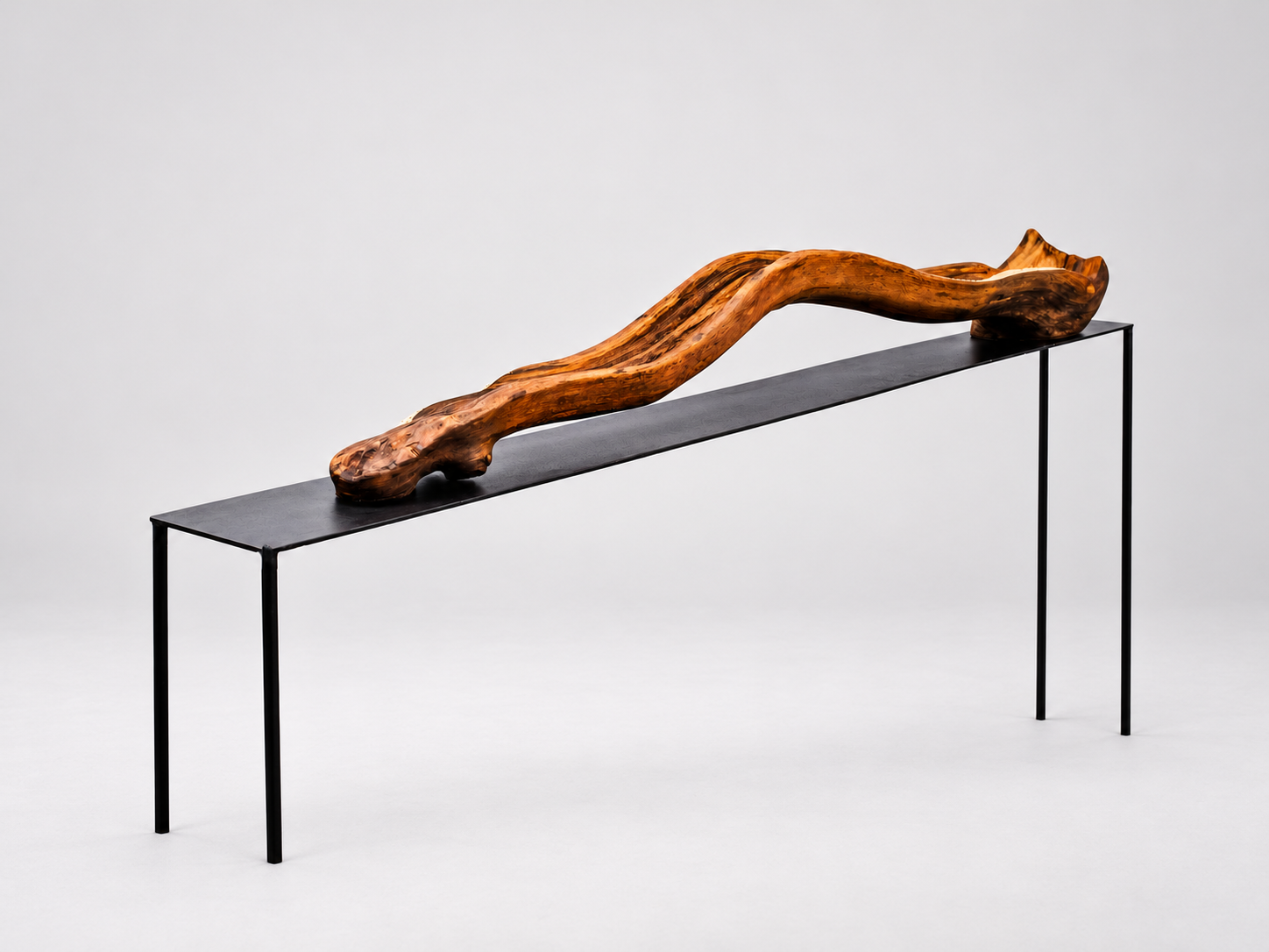 Designer Centerpiece for table made of wood The Leg